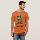 Whimsical Frog Wizard Off to Commitomfoolery Funny T-shirt (Voorkant volledig)
