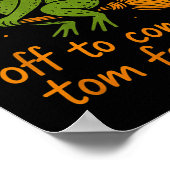 Whimsical Frog Wizard - Uit om Tomfoolery F te ple Poster (Hoek)