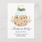 Whimsical Fruitcake Kerstfeest Briefkaart (Voorkant)