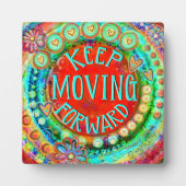 Whimsical Fun Blijf bewegen Vooruit Inspirivity Fotoplaat (Voorkant)