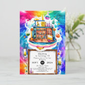 Whimsical Fun Chemie Wetenschapper Verjaardag Kaart (Staand voorkant)