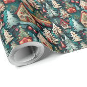 Whimsical Fun Christmas Wrapping Papier (Rol Hoek)