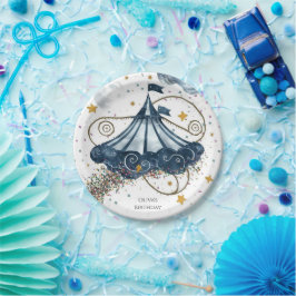 Whimsical Fun Circus verjaardag Papieren Bordje