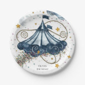 Whimsical Fun Circus verjaardag Papieren Bordje (Voorkant)