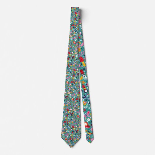 Whimsical Fun Custom Necktie Tie Stropdas (Voorkant)