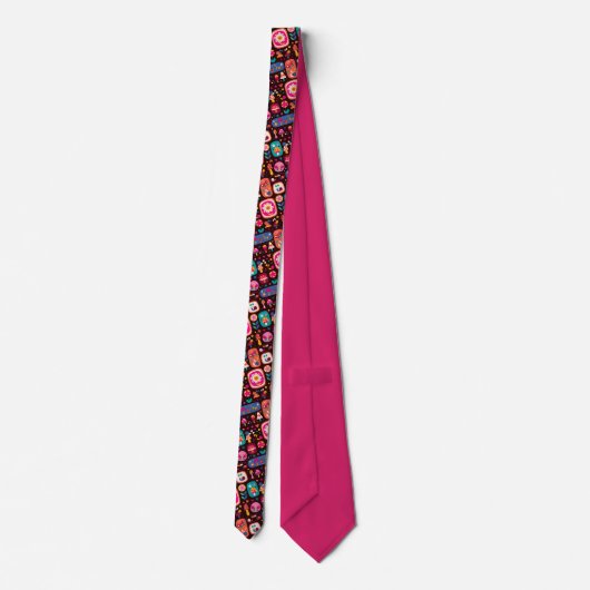 Whimsical Fun Custom Necktie Tie Stropdas (Achterkant)