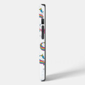 Whimsical Fun Eenhoorn Monogram Case-Mate iPhone Case (Achterkant / Links)