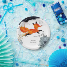 Whimsical Fun Fox verjaardag