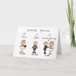 Whimsical Fun Save the Date! Aankondiging
