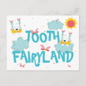 Whimsical Fun Schattige Tooth Fairyland Briefkaart (Voorkant)