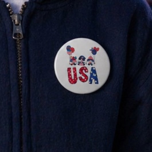 Whimsical Fun USA Karakter Stansvorm Snijmal Ronde Button 7,6 Cm