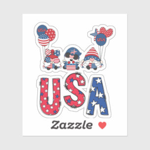 Whimsical Fun USA Karakter Stansvorm Snijmal Sticker
