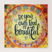 Whimsical Fun Yellow Wees je eigen mooi Legpuzzel (Verticaal)