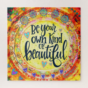 Whimsical Fun Yellow Wees je eigen mooi Legpuzzel