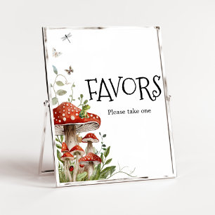 Whimsical Fungi Mushroom Herfst Baby shower Favori Poster