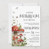 Whimsical Fungi Mushroom Herfst Baby shower Kaart (Voorkant)