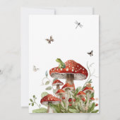 Whimsical Fungi Mushroom Herfst Baby shower Kaart (Achterkant)
