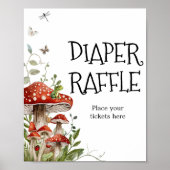 Whimsical Fungi Mushroom Herfst Luier Raffle Poster (Voorkant)