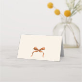 Whimsical Funky Boho Boog Kerst Dinnerfeest Plaatskaartje (Achterkant)