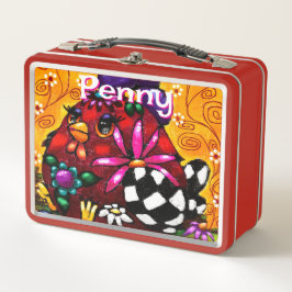 Whimsical Funky Chunky Floral Chicken Gepersonalis