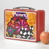 Whimsical Funky Chunky Floral Chicken Gepersonalis (In situ)