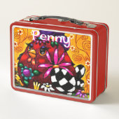 Whimsical Funky Chunky Floral Chicken Gepersonalis (Achterkant)