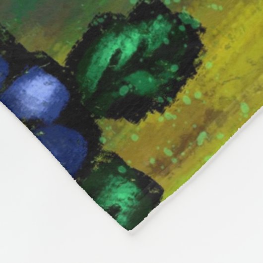 Whimsical Funky Chunky Floral Chicken Gepersonalis Fleece Deken (Hoek)