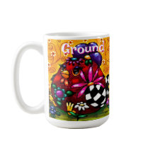 Whimsical Funky Chunky Floral Chicken Gepersonalis