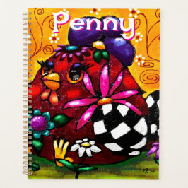 Whimsical Funky Chunky Floral Chicken Gepersonalis Planner