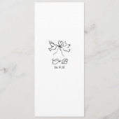 Whimsical Funky Decor Handwritten Wedding Menu (Achterkant)