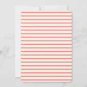 Whimsical Funky Eigenzinnige hand Tekenen Vrijgeze Kaart (Achterkant)