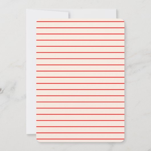 Whimsical Funky Eigenzinnige hand Tekenen Vrijgeze Kaart (Achterkant)