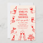 Whimsical Funky Eigenzinnige hand Tekenen Vrijgeze Kaart (Voorkant)