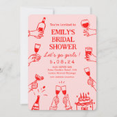 Whimsical Funky Eigenzinnige hand Tekenen Vrijgeze Kaart (Voorkant)