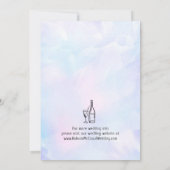 Whimsical Funky Hand Drawn Wedding Save the Date Kaart (Achterkant)