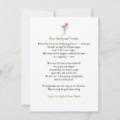 Whimsical Funky Hand Getrokken Trouwfoto Bedankkaart (Achterkant)