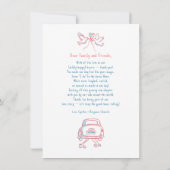 Whimsical Funky Hand Getrokken Trouwfoto Bedankkaart (Achterkant)