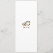 Whimsical Funky Handwritten Fall Wedding Menu (Achterkant)