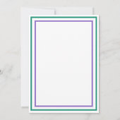 Whimsical Funky Verloving Invitation Kaart (Achterkant)