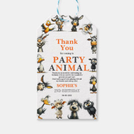 Whimsical Funny Animals 2nd Birthday Party Cadeaulabel