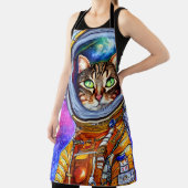 Whimsical Funny Astronaut Cat Schort (Insitu)