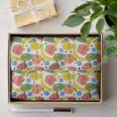 Whimsical Funny Fruit Salad Pattern Tissuepapier (Geschenk)