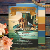 Whimsical Funny  Mermaid Retirement Kaart