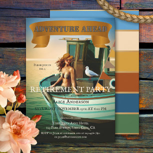 Whimsical Funny  Mermaid Retirement Kaart