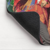 Whimsical Funny Vintage Wedding Couple Muismat (Hoek)