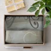 Whimsical  Furry Sage Groene Kat Decoupage Tissuepapier (Geschenk)