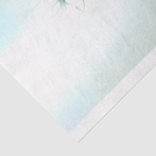 Whimsical Furry Sage Groene Kat Decoupage Tissuepapier (Detail)