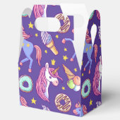 Whimsical fusie van eenhoorns, donuts, ijs bedankdoosjes (Geopend)