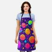 Whimsical Galaxy in zachte tinten Schort (Gedragen)