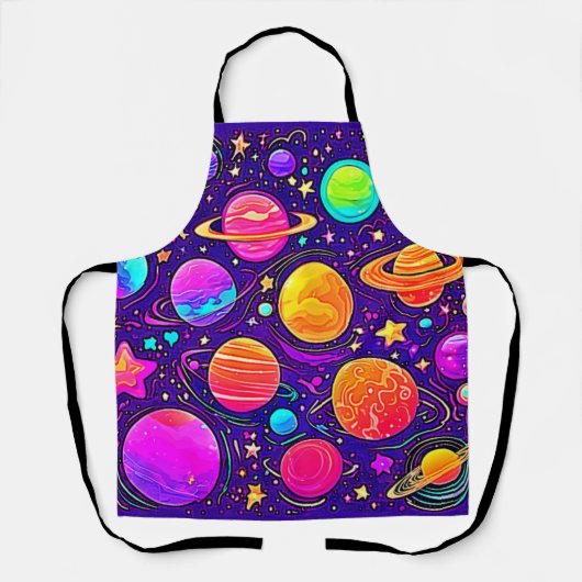 Whimsical Galaxy in zachte tinten Schort (Voorkant)